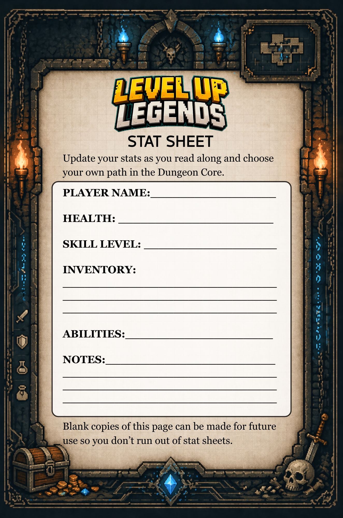 Level Up Legends: Trapped in the Dungeon Core - Book 1 - (Signed Copy)
