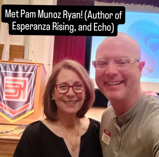 I met Pam Muñoz Ryan, author of Esparanza Rising and Echo!