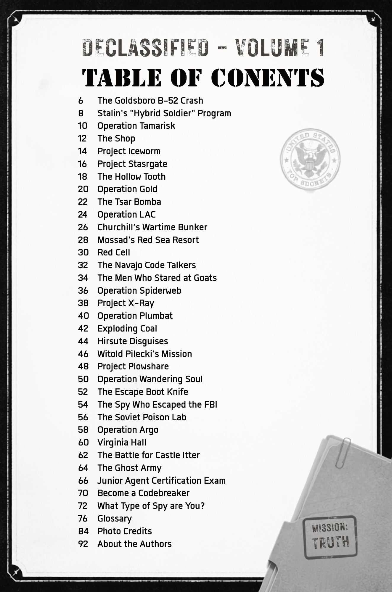 DECLASSIFIED: 30 Government Secrets Finally Revealed (Volume 1) - (Signed Copy) COMING 8/30/26