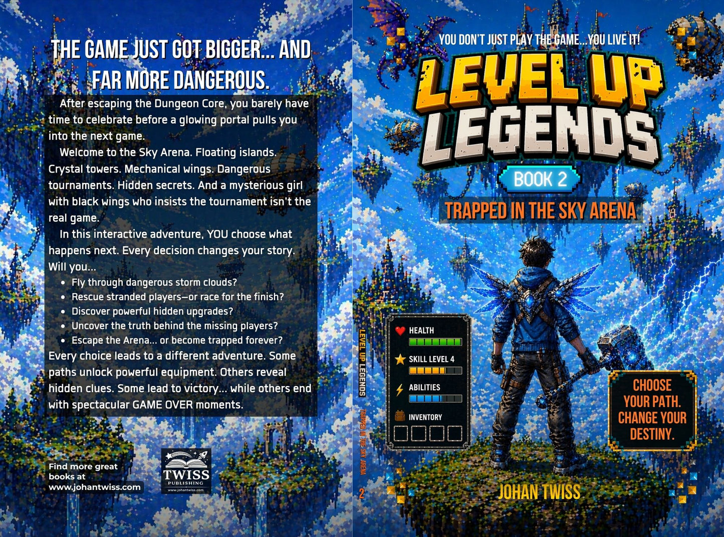 Level Up Legends: Trapped in the Sky Arena - Book 2 - (Signed Copy)
