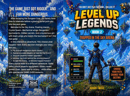 Level Up Legends: Trapped in the Sky Arena - Book 2 - (Signed Copy)