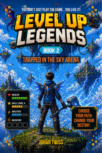 Level Up Legends: Trapped in the Sky Arena - Book 2 - (Signed Copy)